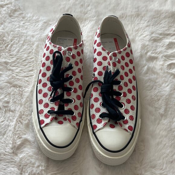 Converse All Star Chuck Taylor Low Smiley Sneakers - Picture 2 of 6